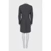 Gray dress with long sleeves