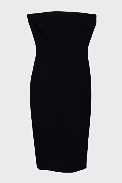 Off-the-shoulder dress with a zipper