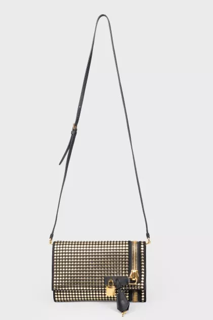 Bag with golden rivets