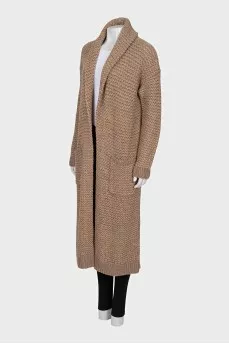 Knitted maxi cardigan