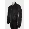 Men's reversible oversized bomber jacket