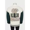 Men's cardigan with embroidery and crystals