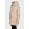 Beige down jacket with tag