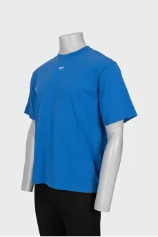 Чоловіча синя футболка фасону oversize