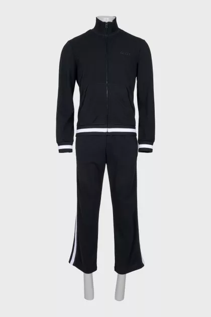 Men's black tracksuit