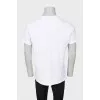 Men's T-shirt with a metal logo