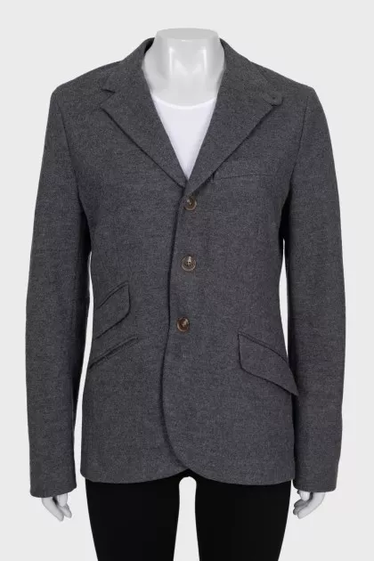 Gray wool jacket
