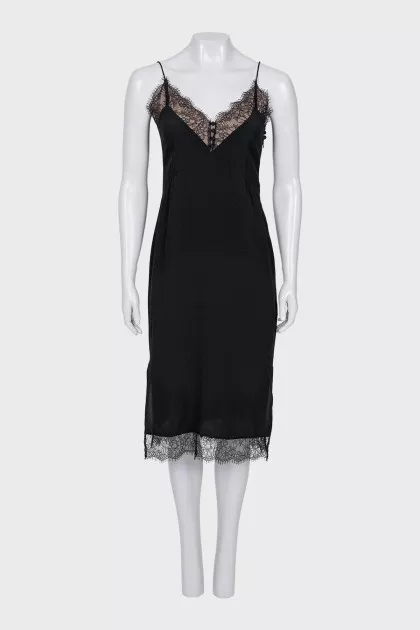Black dress with lace