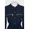 Blue dress with buttons