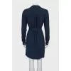 Blue dress with buttons