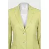 Cashmere and silk button-down jacket
