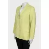 Cashmere and silk button-down jacket
