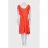 Orange short sleeve dress
