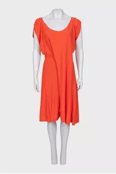 Orange short sleeve dress