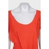 Orange short sleeve dress