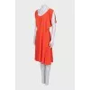 Orange short sleeve dress