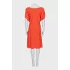 Orange short sleeve dress