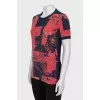 T-shirt with a combined print