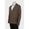 Men's green cardigan