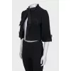 Cropped jacket with a bow