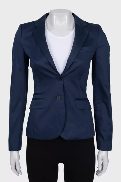 Blue fitted jacket