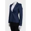 Blue fitted jacket
