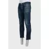 Men's cropped mid-rise jeans