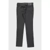 Gray trousers