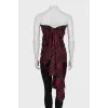 Checkered corset top