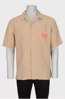 Men's short sleeve shirt with pocket