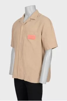 Men's short sleeve shirt with pocket