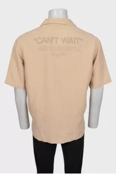 Men's short sleeve shirt with pocket