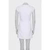 Fitted dress with a zipper