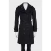 Fitted cashmere coat