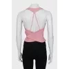 Fitted suede top
