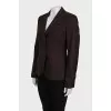 Fitted jacket with patch pockets