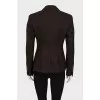 Fitted jacket with patch pockets