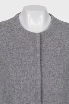 Vest with buttons and patch pockets