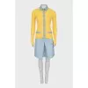 Cardigan and shorts suit