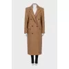 Straight-cut wool coat