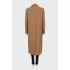 Straight-cut wool coat