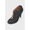Stiletto ankle boots with zipper 