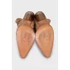 Leather Cossack boots with perforations