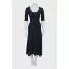 Knitted dress with bows
