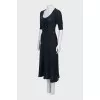 Knitted dress with bows