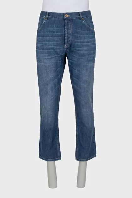 Чоловічі straight fit джинси на гудзиках