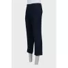 Men's straight-leg linen trousers