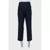 Men's straight-leg linen trousers