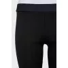 Black leggings with elastic waistband