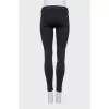 Black leggings with elastic waistband
